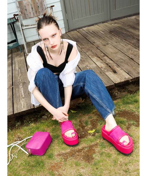 EVRIS（エヴリス）の「バイカラーショルダーチェーンミニBAG（ショルダーバッグ・レディース・ブラック/パープル/ホワイト・FREE）」の20枚目の写真