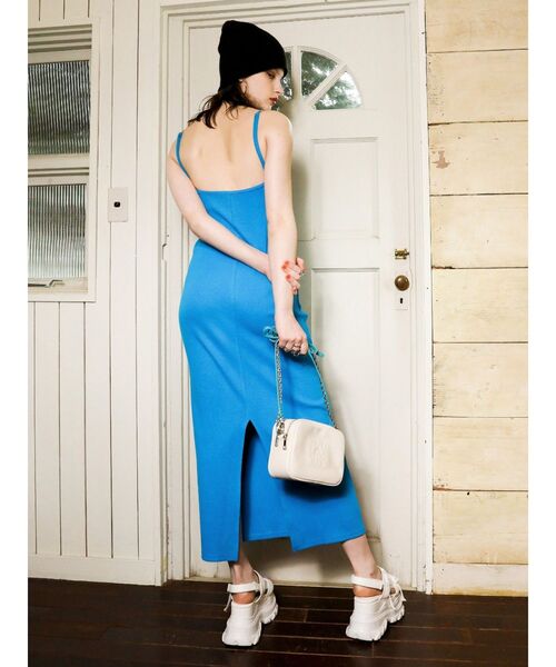 EVRIS（エヴリス）の「バイカラーショルダーチェーンミニBAG（ショルダーバッグ・レディース・ブラック/パープル/ホワイト・FREE）」の21枚目の写真