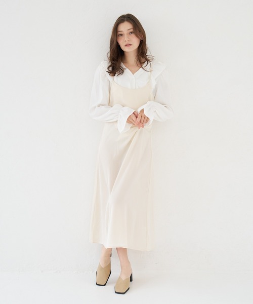 a:mure(アミュール)の「フリルブラウス(シャツ/ブラウス・レディース・ホワイト/オフホワイト/ブラック・F)」の17枚目の写真