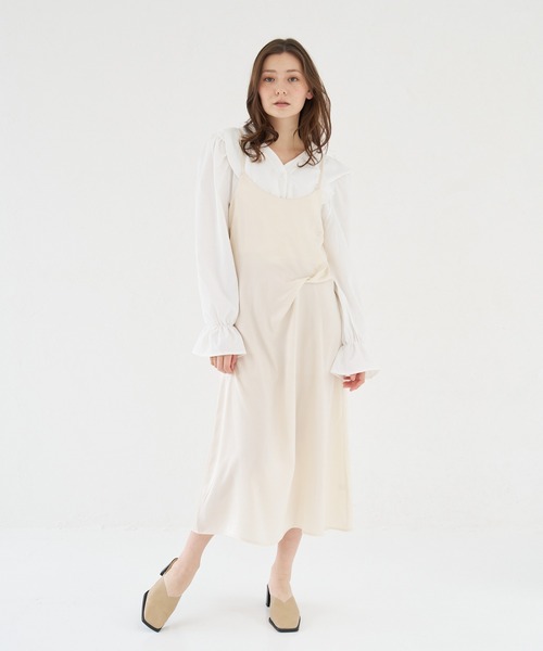 a:mure(アミュール)の「フリルブラウス(シャツ/ブラウス・レディース・ホワイト/オフホワイト/ブラック・F)」の19枚目の写真
