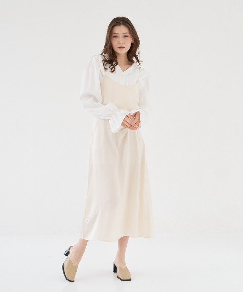 a:mure(アミュール)の「フリルブラウス(シャツ/ブラウス・レディース・ホワイト/オフホワイト/ブラック・F)」の22枚目の写真