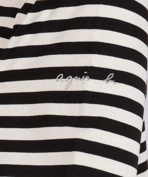 agnes b.（アニエスベー）の「【ユニセックス】WEB限定 SDO9 TS MARIN ML Tシャツ（Tシャツ/カットソー・レディース・ブラック×ホワイト・X-LARGE/LARGE/MEDIUM）」の5枚目の写真