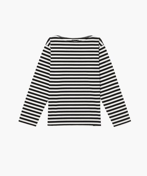 agnes b.（アニエスベー）の「【ユニセックス】WEB限定 SDO9 TS MARIN ML Tシャツ（Tシャツ/カットソー・レディース・ブラック×ホワイト・X-LARGE/LARGE/MEDIUM）」の3枚目の写真