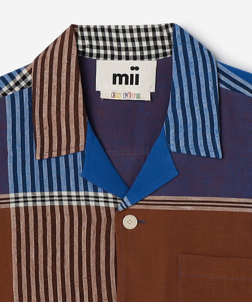 mii(ミー)の「mii | 半袖開襟シャツ マドラスチェック MEN(シャツ/ブラウス・メンズ・A/B・L/M)」の12枚目の写真
