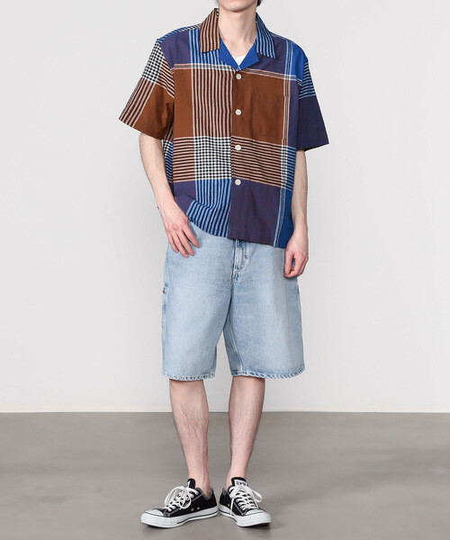 mii(ミー)の「mii | 半袖開襟シャツ マドラスチェック MEN(シャツ/ブラウス・メンズ・A/B・L/M)」の4枚目の写真