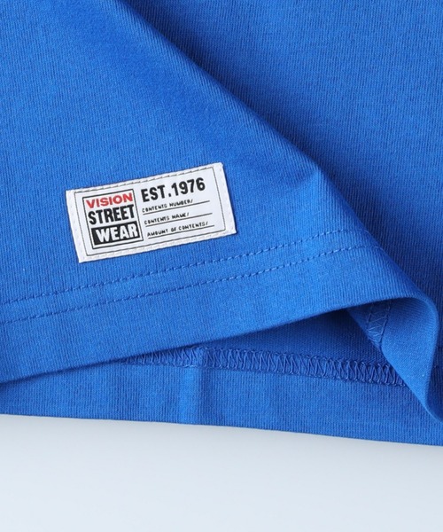 VISION STREET WEAR(ヴィジョンストリートウェア)の「【VISION STREET WEAR】リブライン刺繍Tシャツ(Tシャツ/カットソー・レディース・ブルー/ホワイト/ブラック・M/L)」の7枚目の写真
