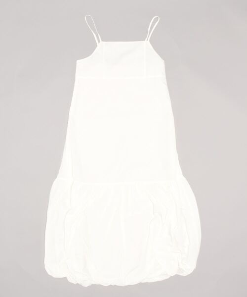 wee9s(ウィークス)の「balloon nylon shaka cami one piece / バルーンナイロンシャカキャミワンピース(ワンピース・レディース・アイボリー/ブラック・FREE)」の3枚目の写真
