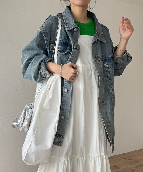wee9s(ウィークス)の「balloon nylon shaka cami one piece / バルーンナイロンシャカキャミワンピース(ワンピース・レディース・アイボリー/ブラック・FREE)」の10枚目の写真