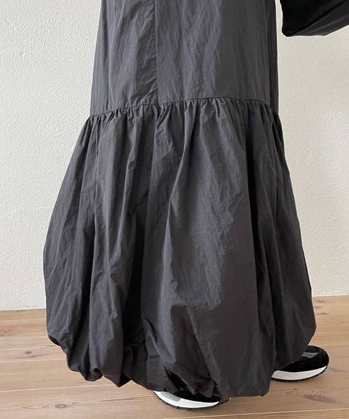 wee9s(ウィークス)の「balloon nylon shaka cami one piece / バルーンナイロンシャカキャミワンピース(ワンピース・レディース・アイボリー/ブラック・FREE)」の21枚目の写真