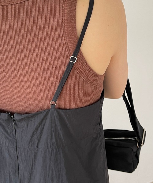 wee9s(ウィークス)の「balloon nylon shaka cami one piece / バルーンナイロンシャカキャミワンピース(ワンピース・レディース・アイボリー/ブラック・FREE)」の20枚目の写真