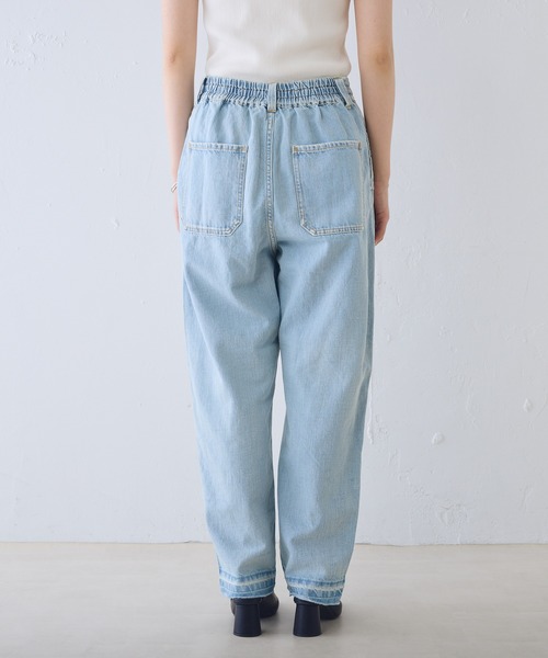 PUAL CE CIN（ピュアルセシン）の「綿麻デニムパンツ（デニム