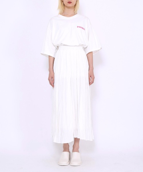 PUNYUS(プニュズ)の「芸者ビッグTシャツ(Tシャツ/カットソー・レディース・パープル/ホワイト/ブラック・3/4)」の20枚目の写真