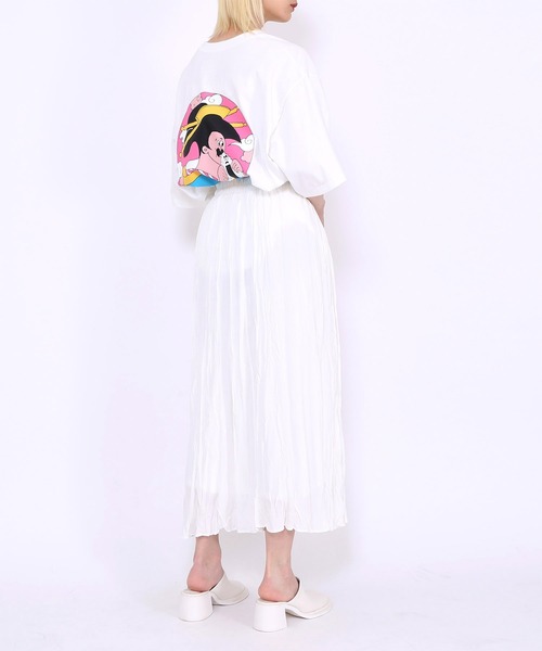 PUNYUS(プニュズ)の「芸者ビッグTシャツ(Tシャツ/カットソー・レディース・パープル/ホワイト/ブラック・3/4)」の21枚目の写真