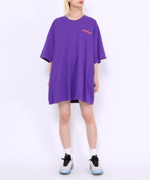 PUNYUS(プニュズ)の「芸者ビッグTシャツ(Tシャツ/カットソー・レディース・パープル/ホワイト/ブラック・3/4)」の15枚目の写真