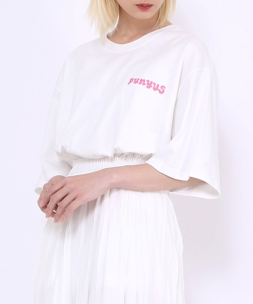 PUNYUS(プニュズ)の「芸者ビッグTシャツ(Tシャツ/カットソー・レディース・パープル/ホワイト/ブラック・3/4)」の22枚目の写真