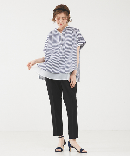 abahouse mavie（アバハウスマヴィ）の「裾シアータンクトップ（タンクトップ・レディース・ブラック/ホワイト/グレー・フリー）」の11枚目の写真