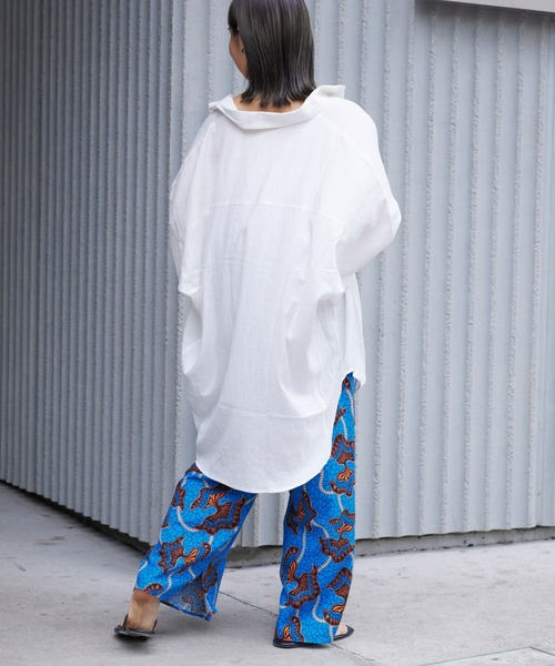 CIAOPANIC TYPY（チャオパニックティピー）の「アフリカンバティック柄タックイージーパンツ（その他パンツ・レディース・グリーン/ブルー/オレンジ・SMALL/MEDIUM）」の21枚目の写真