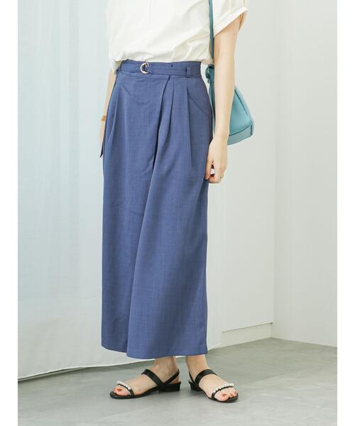 Te chichi TERRASSE（テチチテラス）の「ベルト付スカーチョ（その他パンツ・レディース・ネイビー/ブラウン/ブラック・F）」の4枚目の写真