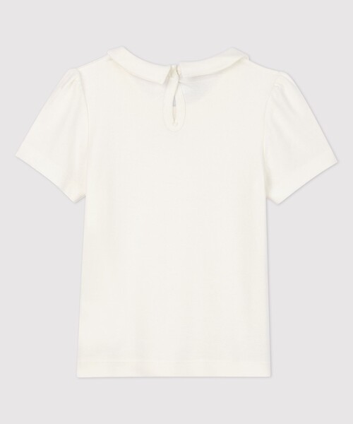 PETIT BATEAU（プチバトー）の「衿付き半袖Ｔシャツ（Tシャツ/カットソー・キッズ・ホワイト/ネイビー・10YEAR/6YEAR/8YEAR/12YEAR）」の6枚目の写真