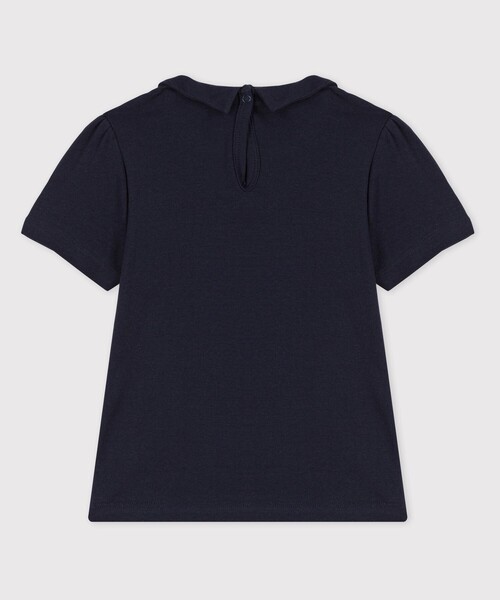 PETIT BATEAU（プチバトー）の「衿付き半袖Ｔシャツ（Tシャツ/カットソー・キッズ・ホワイト/ネイビー・10YEAR/6YEAR/8YEAR/12YEAR）」の7枚目の写真