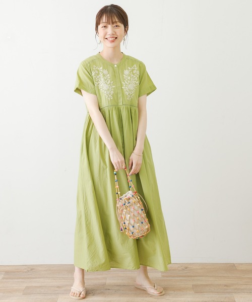 【大人気】Elie Tahari コットン エンブロイダリー ワンピース JILLSTUART - 新品 アンコットンエンブロイダリーワンピース
