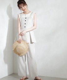 N.(N. Natural Beauty Basic) | ◆ペプラムキャミビスチェ&パンツセットアップ(ワンピース)