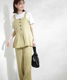 N.(N. Natural Beauty Basic) | ◆ペプラムキャミビスチェ&パンツセットアップ(ワンピース)