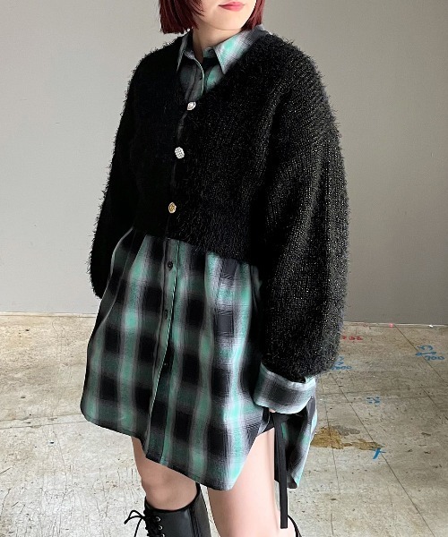 PAGEBOY - 【新品】PAGE BOY シャインフェザーショートカーディガン 完売モカ PAGEBOY - 【新品】PAGE BOY シャインフェザーショート