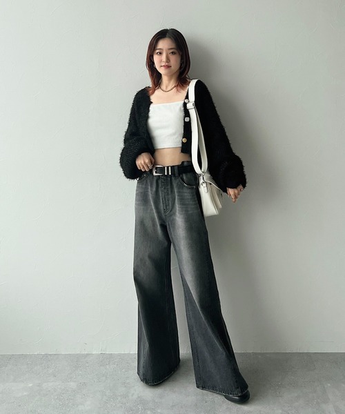 PAGEBOY（ページボーイ）の「シャインフェザーショートカーディガン（カーディガン/ボレロ・レディース・モカ/オフホワイト/ロイヤルブルー/ブラック・FREE）」の17枚目の写真