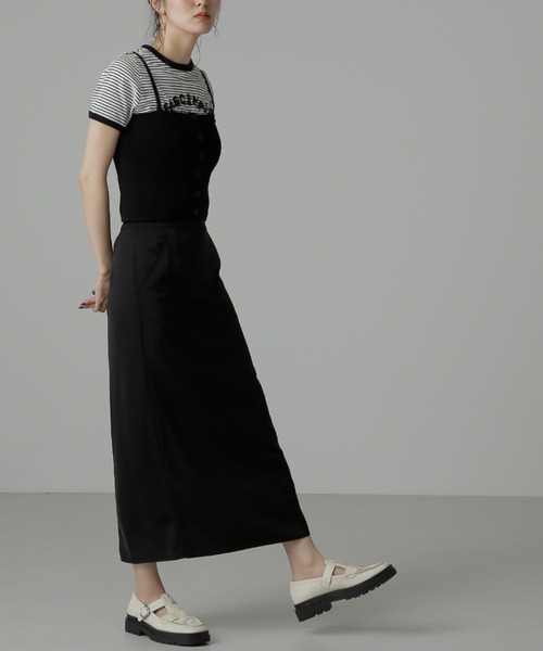 FREE'S MART（フリーズマート）の「◆ベアニットビスチェ（キャミソール・レディース・ブラック/アイボリー・FREE）」の12枚目の写真