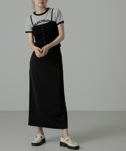 FREE'S MART（フリーズマート）の「◆ベアニットビスチェ（キャミソール・レディース・ブラック/アイボリー・FREE）」の13枚目の写真