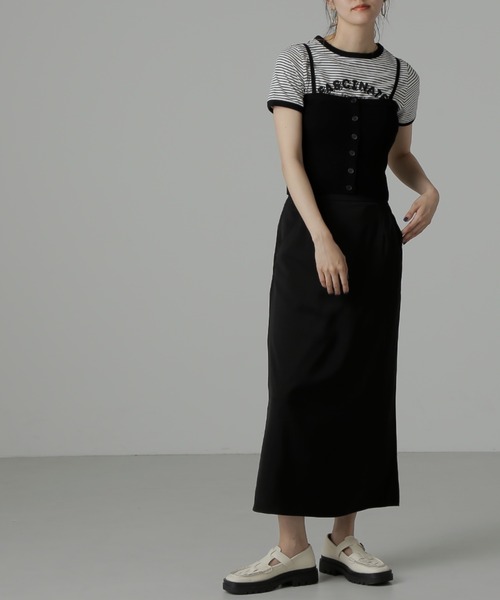 FREE'S MART（フリーズマート）の「◆ベアニットビスチェ（キャミソール・レディース・ブラック/アイボリー・FREE）」の14枚目の写真