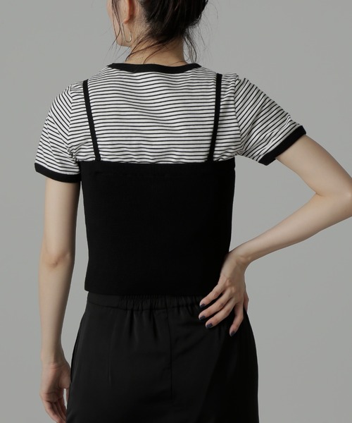 FREE'S MART（フリーズマート）の「◆ベアニットビスチェ（キャミソール・レディース・ブラック/アイボリー・FREE）」の18枚目の写真