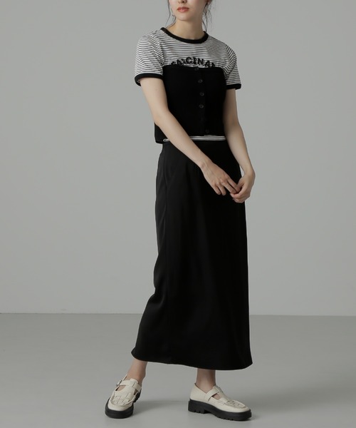 FREE'S MART（フリーズマート）の「◆ベアニットビスチェ（キャミソール・レディース・ブラック/アイボリー・FREE）」の21枚目の写真