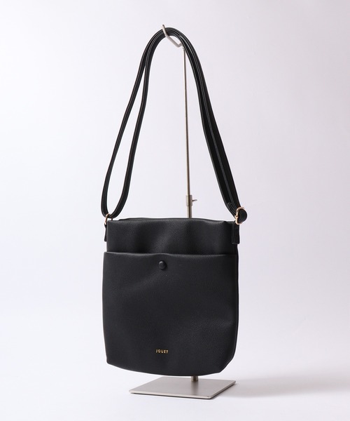 Jouet(ジョエット)の「JOUET くるみボタン スクエアミニショルダーバッグ(ショルダーバッグ・レディース・ベージュ/ブラック/モカ/グリーン・FREE)」の2枚目の写真