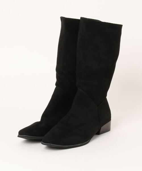 Burner（バーナー）の「【OKUOKU　0909】ブーツ / ポインテッドトゥ / ミドル丈 oku-shoes-684218745661-59 U（ブーツ・レディース・ベージュ/ブラック・39/36/38）」の10枚目の写真