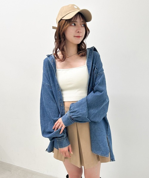 Heather(ヘザー)の「DENIMシャツ 967873(シャツ/ブラウス・レディース・ブルー/ブラック・FREE)」の4枚目の写真