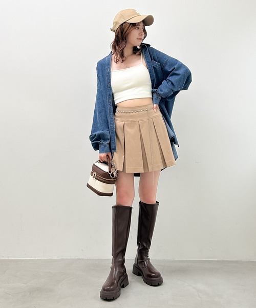 Heather(ヘザー)の「DENIMシャツ 967873(シャツ/ブラウス・レディース・ブルー/ブラック・FREE)」の12枚目の写真