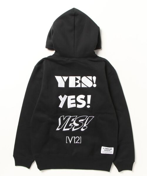 V12（ヴィ トゥエルヴ）の「YES PARKA（パーカー・メンズ・マルチ/ブラック/ホワイト・L/M/S/XL）」の4枚目の写真