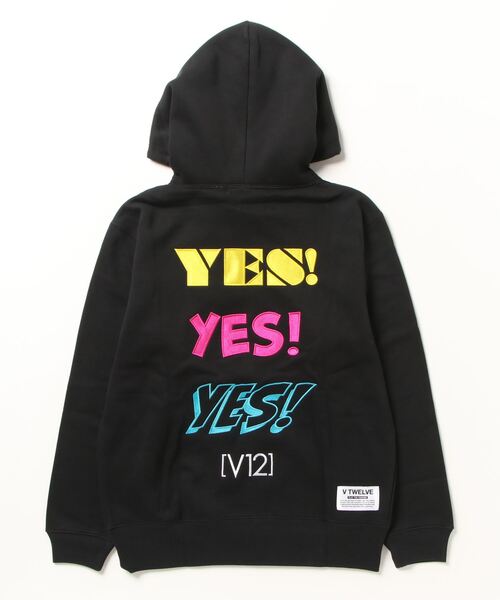 V12（ヴィ トゥエルヴ）の「YES PARKA（パーカー・メンズ・マルチ/ブラック/ホワイト・L/M/S/XL）」の5枚目の写真