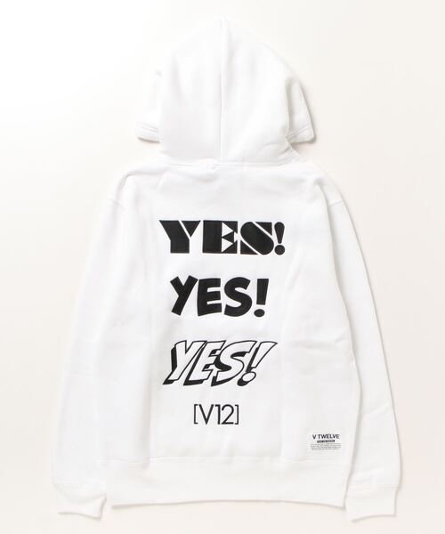 V12（ヴィ トゥエルヴ）の「YES PARKA（パーカー・メンズ・マルチ/ブラック/ホワイト・L/M/S/XL）」の6枚目の写真