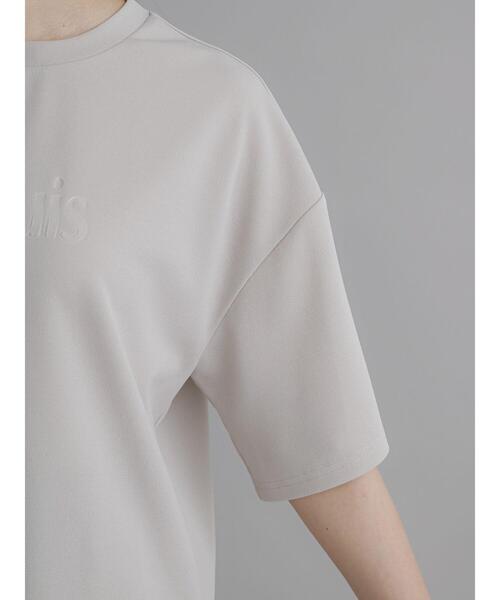 Te chichi（テチチ）の「エンボスロゴTシャツ（Tシャツ/カットソー・レディース・モカ/チャコールグレー/グレー・F）」の12枚目の写真