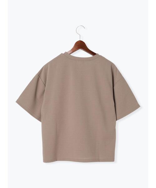 Te chichi（テチチ）の「エンボスロゴTシャツ（Tシャツ/カットソー・レディース・モカ/チャコールグレー/グレー・F）」の17枚目の写真