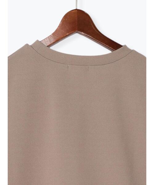 Te chichi（テチチ）の「エンボスロゴTシャツ（Tシャツ/カットソー・レディース・モカ/チャコールグレー/グレー・F）」の21枚目の写真