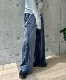 y/m by RIKA | ベロアラインパンツ(その他パンツ)