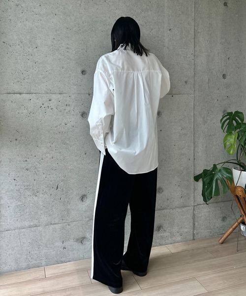 y/m by RIKA（イムバイリカ）の「ベロアラインパンツ（その他パンツ・レディース・ブルー/ブラック・FREE）」の21枚目の写真