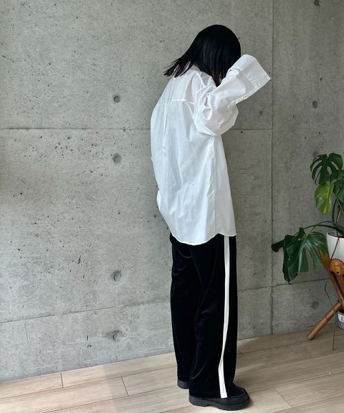 y/m by RIKA（イムバイリカ）の「ベロアラインパンツ（その他パンツ・レディース・ブルー/ブラック・FREE）」の22枚目の写真