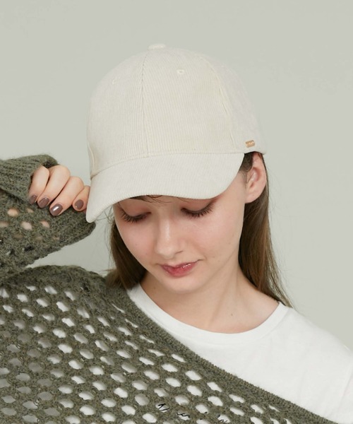 archives（アルシーヴ）の「コーデュロイキャップ（キャップ・レディース・ピンク/アイボリー/ブラック・FREE）」の4枚目の写真