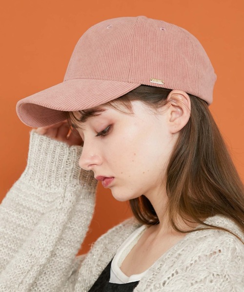 archives（アルシーヴ）の「コーデュロイキャップ（キャップ・レディース・ピンク/アイボリー/ブラック・FREE）」の21枚目の写真