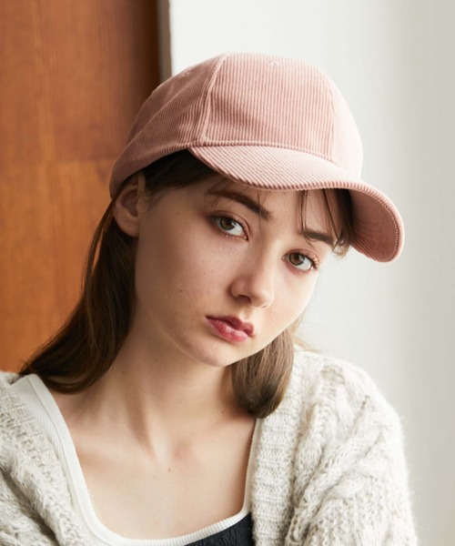 archives（アルシーヴ）の「コーデュロイキャップ（キャップ・レディース・ピンク/アイボリー/ブラック・FREE）」の16枚目の写真